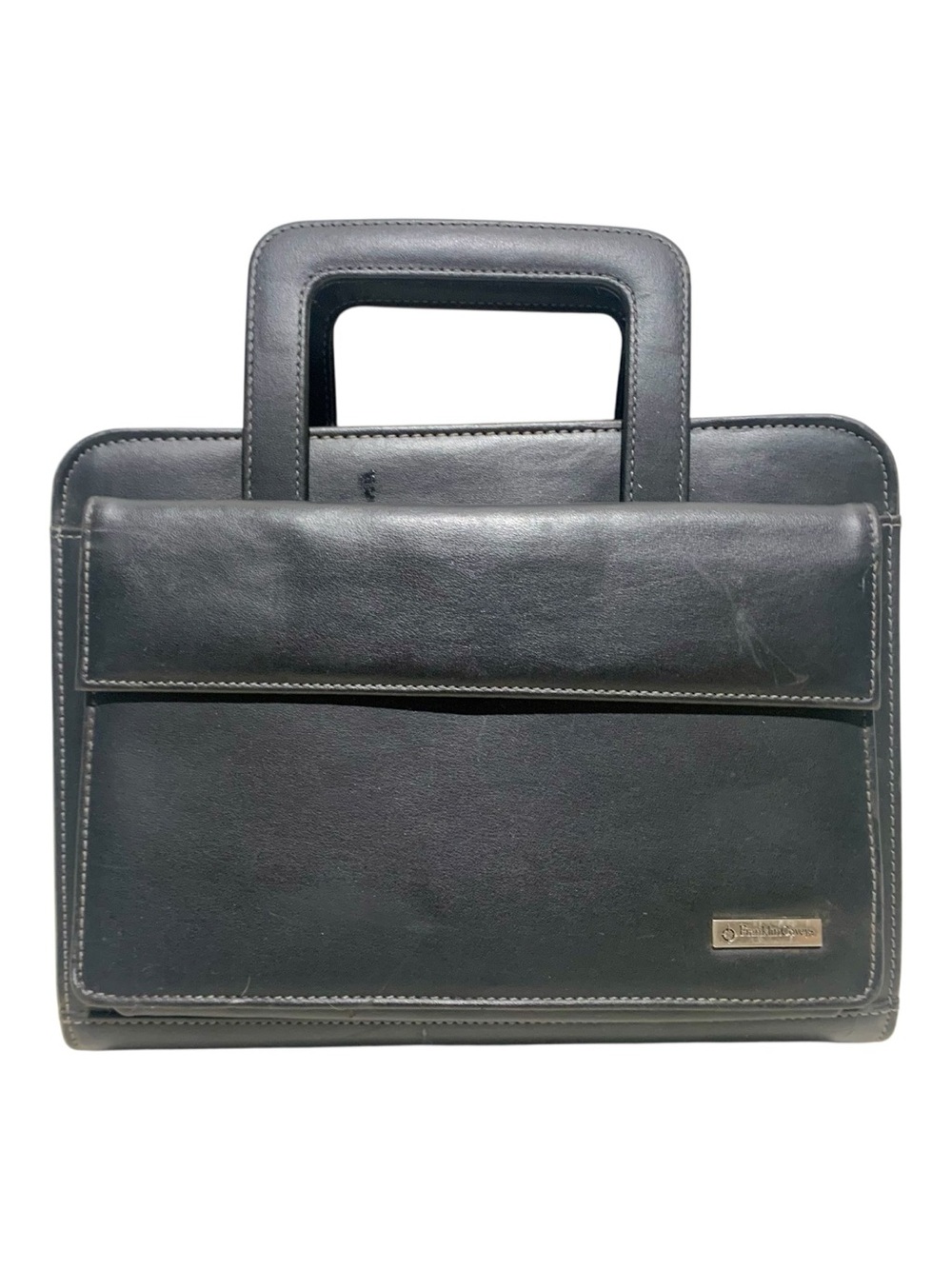 Franklin Cover Leather Day Planner With Handles